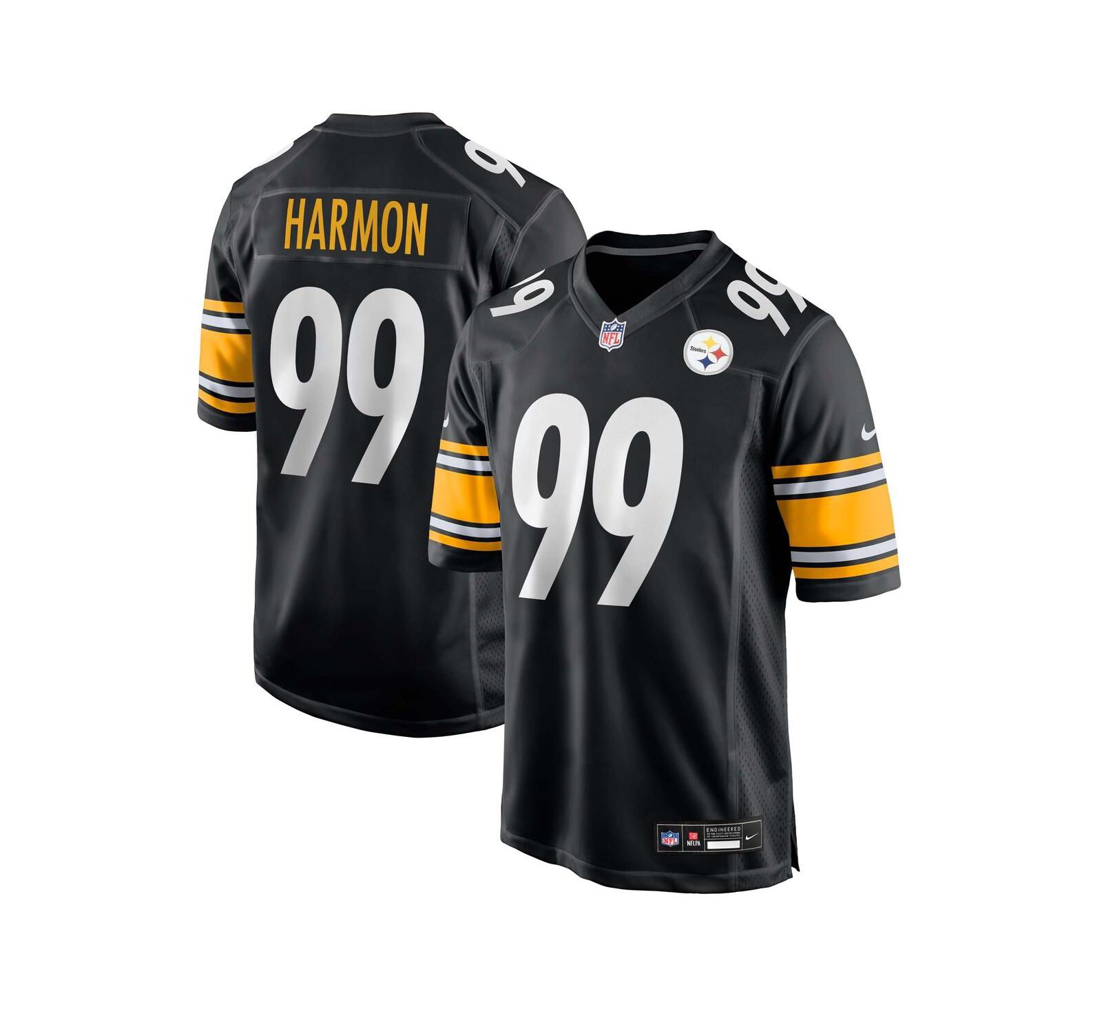 Nike Мужская джерси Derrick Harmon Black Pittsburgh Steelers 2025 NFL Draft First Round Pick