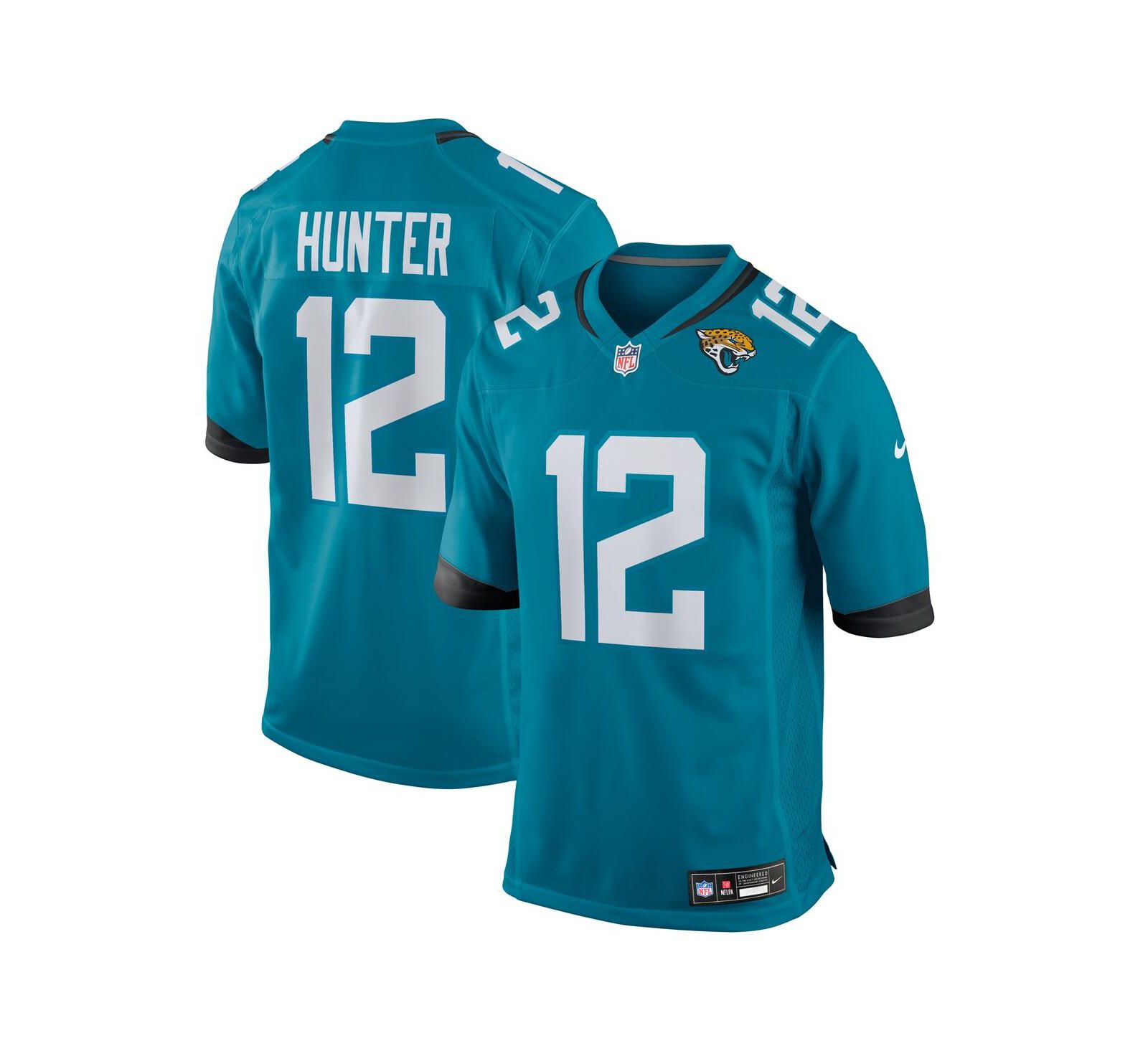 Nike Men's Travis Hunter Teal Jacksonville Jaguars 2025 NFL Draft First Round Pick Game Jersey