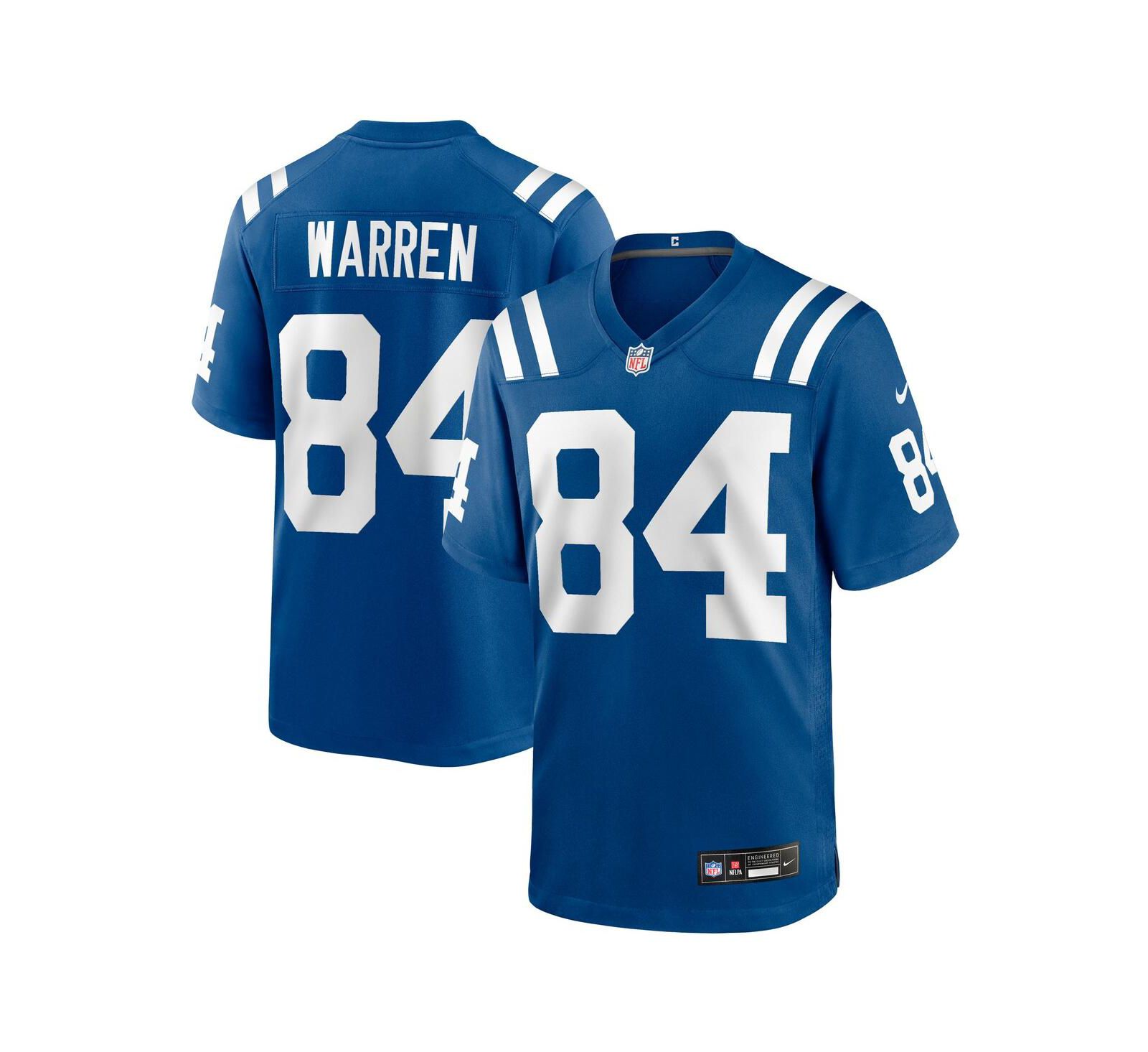 Nike Men's Tyler Warren Royal Indianapolis Colts 2025 NFL Draft First Round Pick Game Jersey