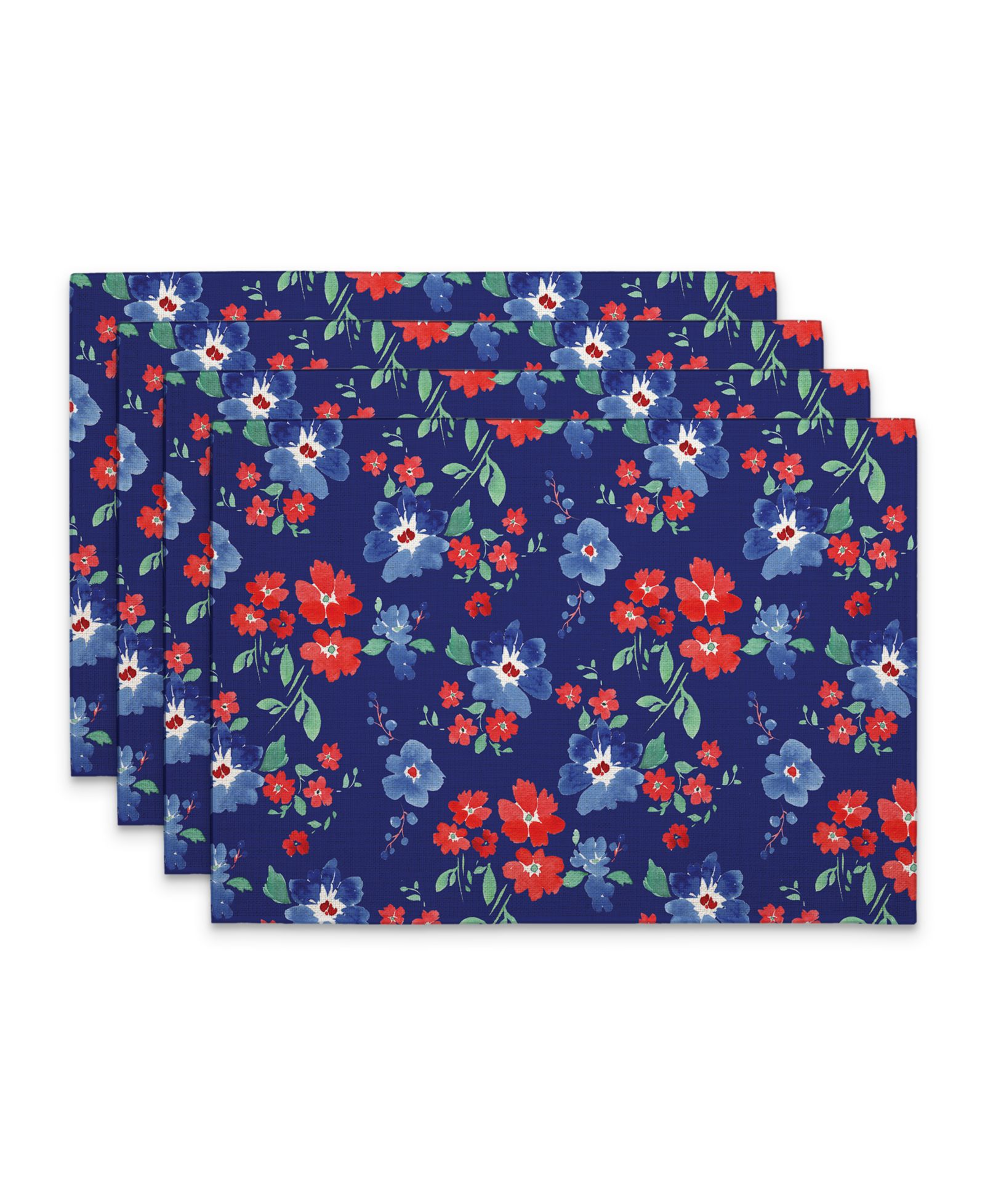 Набор салфеток для сервировки CounterArt Freedom Flowers Premier Fabric Placemats, Set of 4