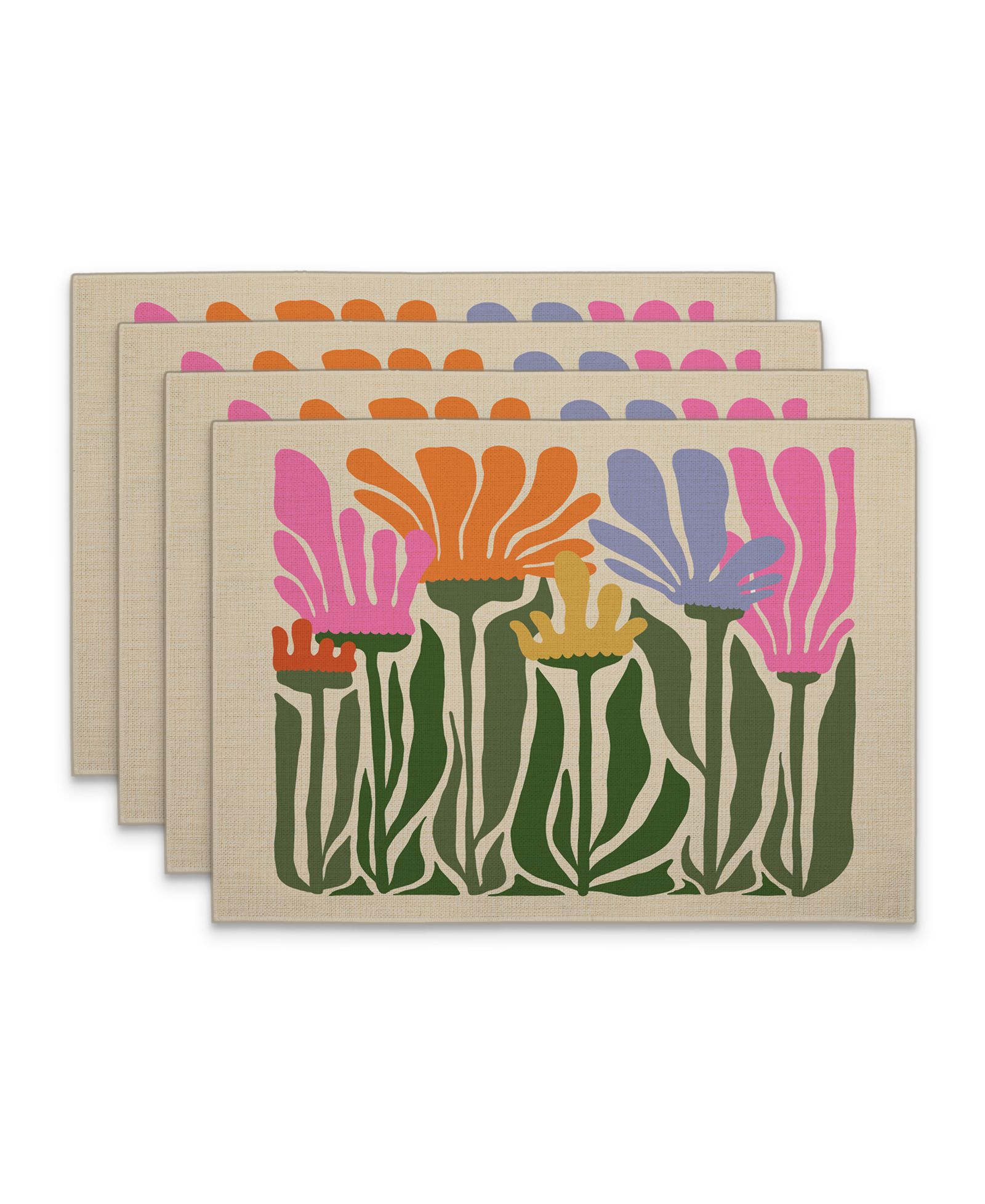 Служанки CounterArt Matisse Garden Premier Fabric Set of 4