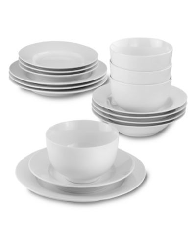 Набор столовой Euro Ceramica Essential Classic Rim, 16 Pc., на 4 персоны