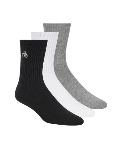 Мужские носки SCOTCH & SODA Ribbed Cushion Crew, набор 3 шт