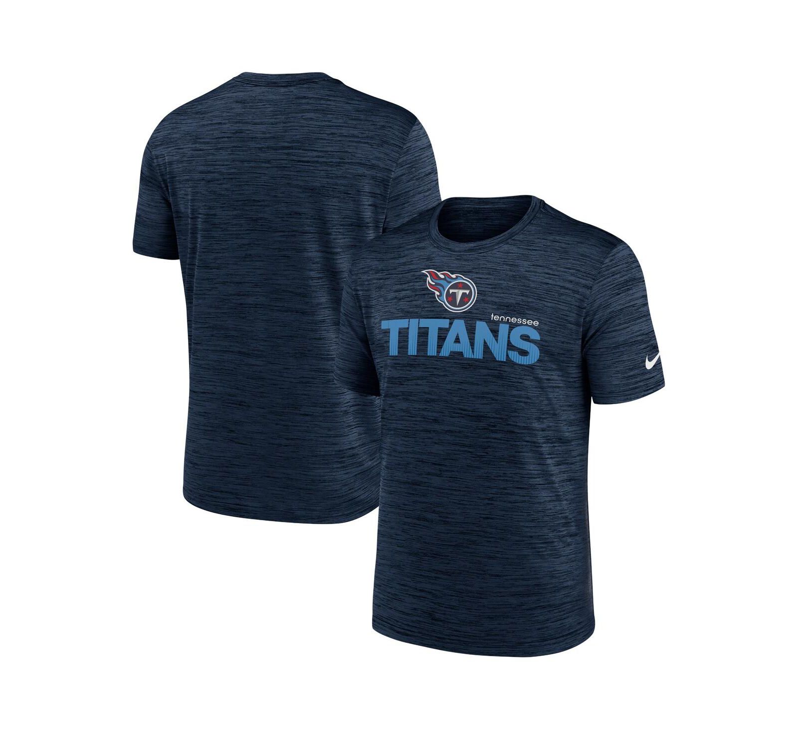 Nike Men's Navy Tennessee Titans Blitz Velocity Modern Performance T-Shirt