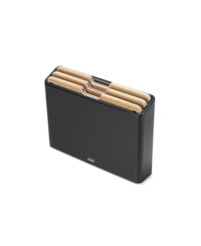 Joseph Joseph Folio Steel 3-Pc. Bamboo Cutting Board Set