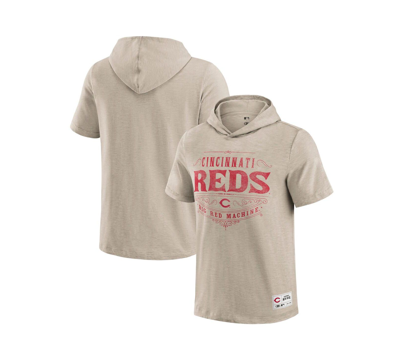 Fanatics Men's Tan Cincinnati Reds Худи-футболка