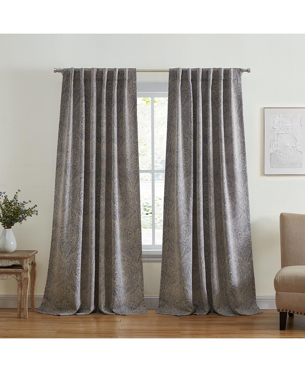 Штора Elrene Home Fashions Vittoria Paisley Printed Blackout