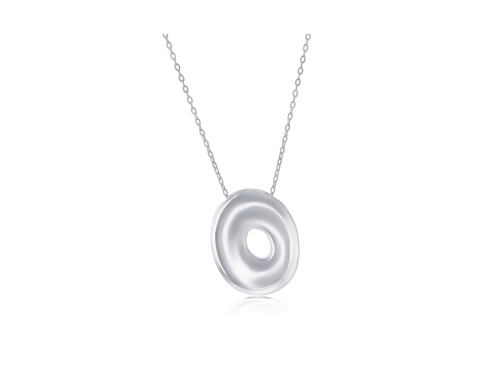 Simona ожерелье Sterling Bubble Initial