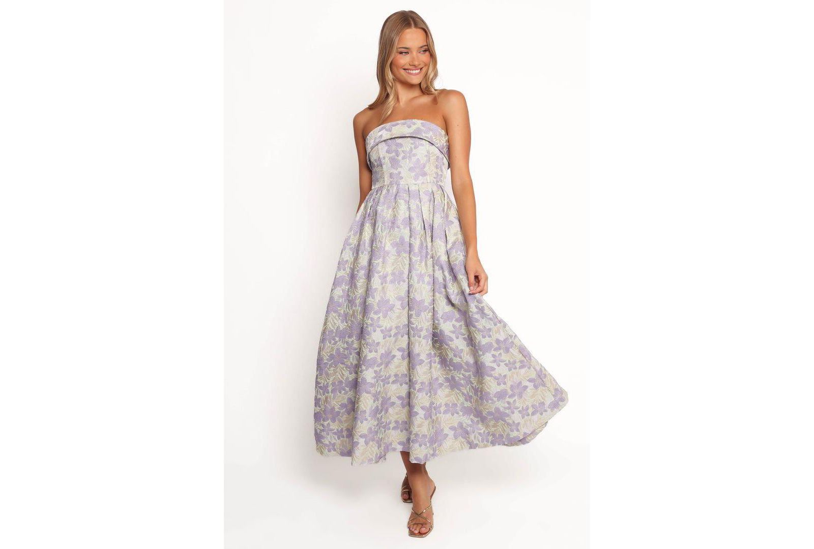 Petal and Pup Женский Rhea Strapless Midi Dress