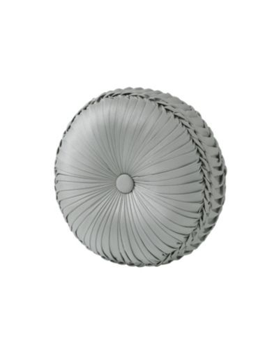 J Queen New York Sondra Tufted Decorative Pillow, 15" Round
