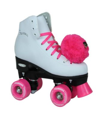 Epic Pink Princess Quad Roller Skates
