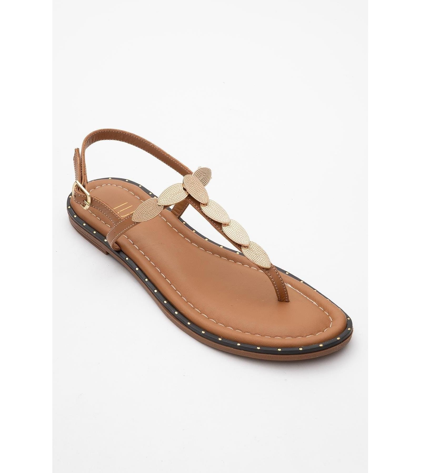 Женские кожаные сандалии Marea Flat