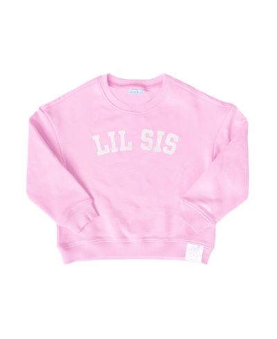 Детская хлопковая футболка Bits & Bows Lil Sis с круглым вырезом