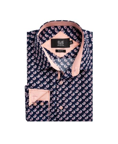 Elie Balleh Детский рубашка Slim Fit с узором Paisley