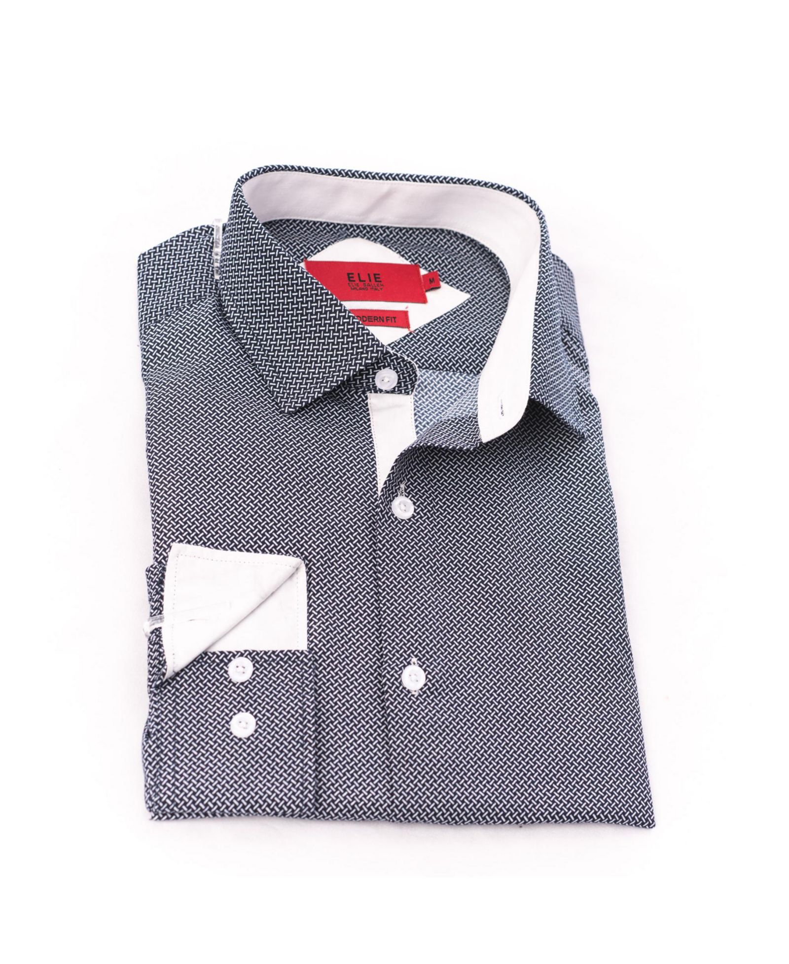 Мужская рубашка Elie Balleh Little Boys Black Button-Down Slim Fit