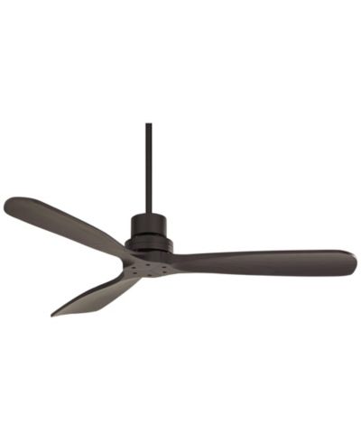 Casa Vieja 52" Casa Vieja Delta-Wing DC Modern Industrial 3 Blade Indoor Outdoor Ceiling Fan with Remote Control Matte Rated for Patio Exterior House