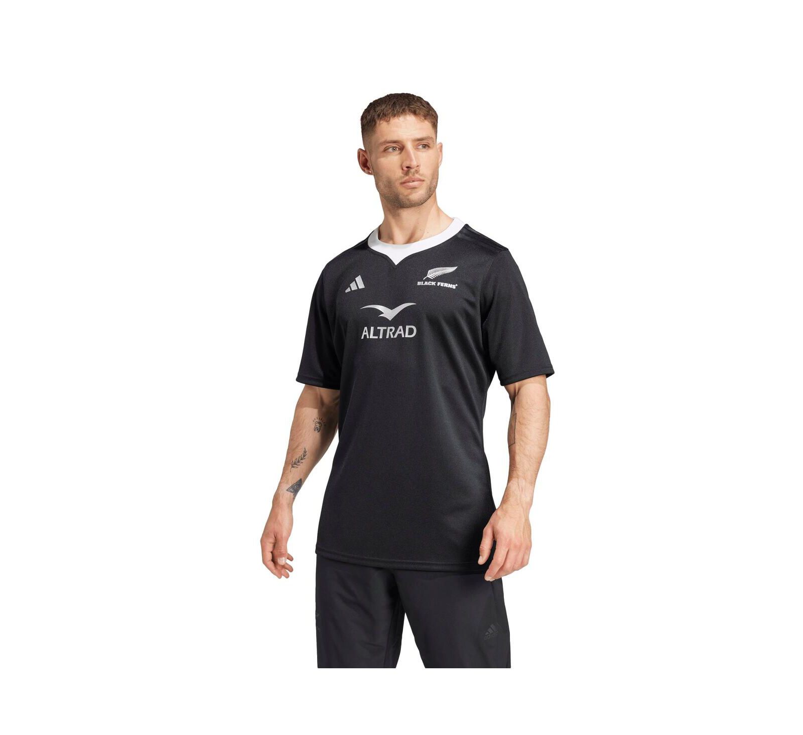 Мужская реплика джерси Adidas New Zealand Rugby 2024/25 Black Ferns Home
