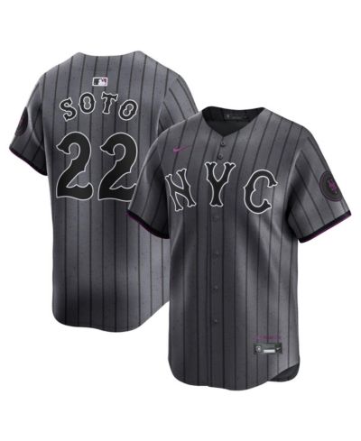 Nike Men's Juan Soto Gray New York Mets City Connect Limited Jersey