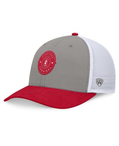 Мужская кепка Top of the World Gray/Cardinal Stanford Cardinal Rob Trucker Adjustable