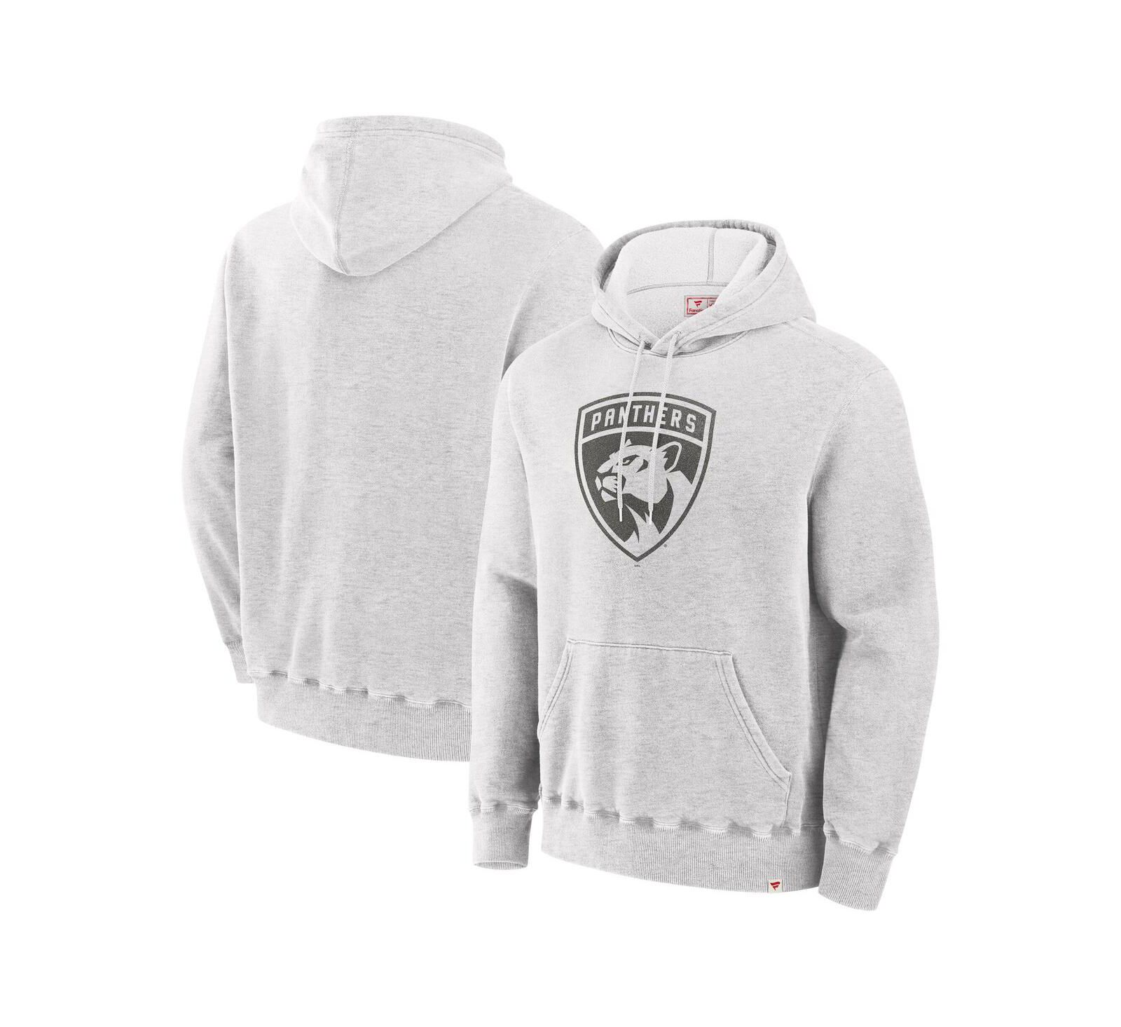 Fanatics Men's Cream Florida Panthers Made in Canada Pullover Hoodie
