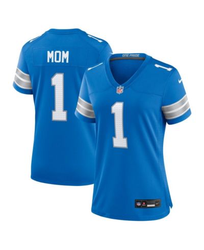 Nike Men's Number 1 Mom Blue Detroit Lions Game Jersey