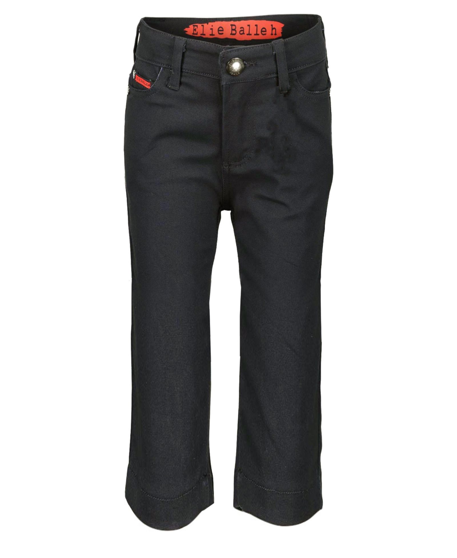 Elie Balleh Big Boys Black Slim Fit 5 Pocket Twill Pants