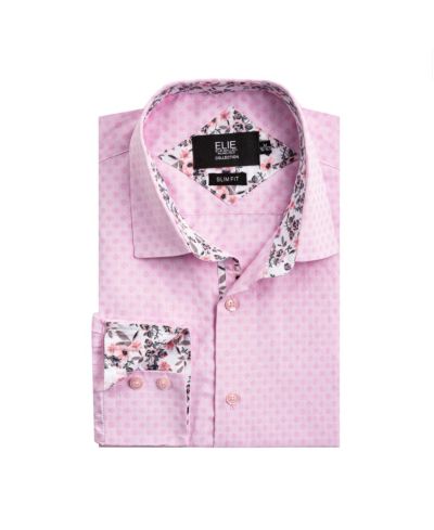 Мужская рубашка Elie Balleh Slim Fit с узором