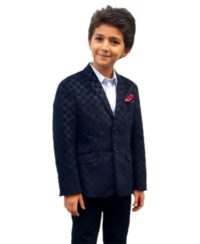 Elie Balleh клетчатый блейзер для малышей Navy Slim Fit