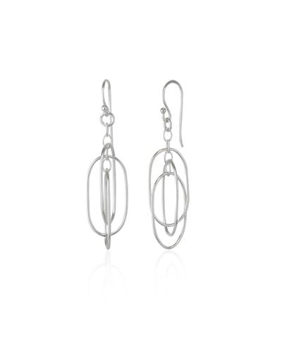 Spero London Nested Loop 3D Drop Earring in Sterling Silver