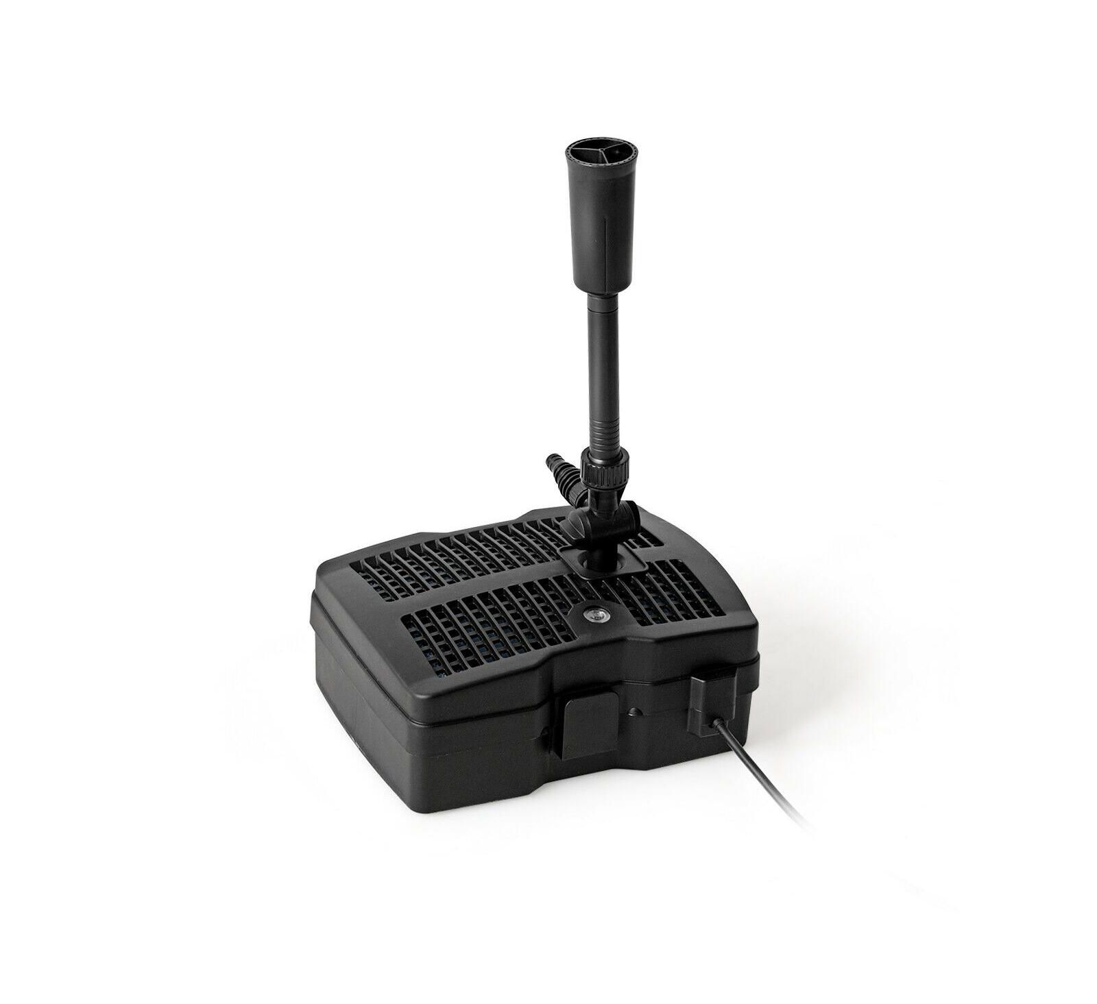 GOUUN All-in-One 660 GPH Pond Filter Pump with Sterilizer and Fountain Jet