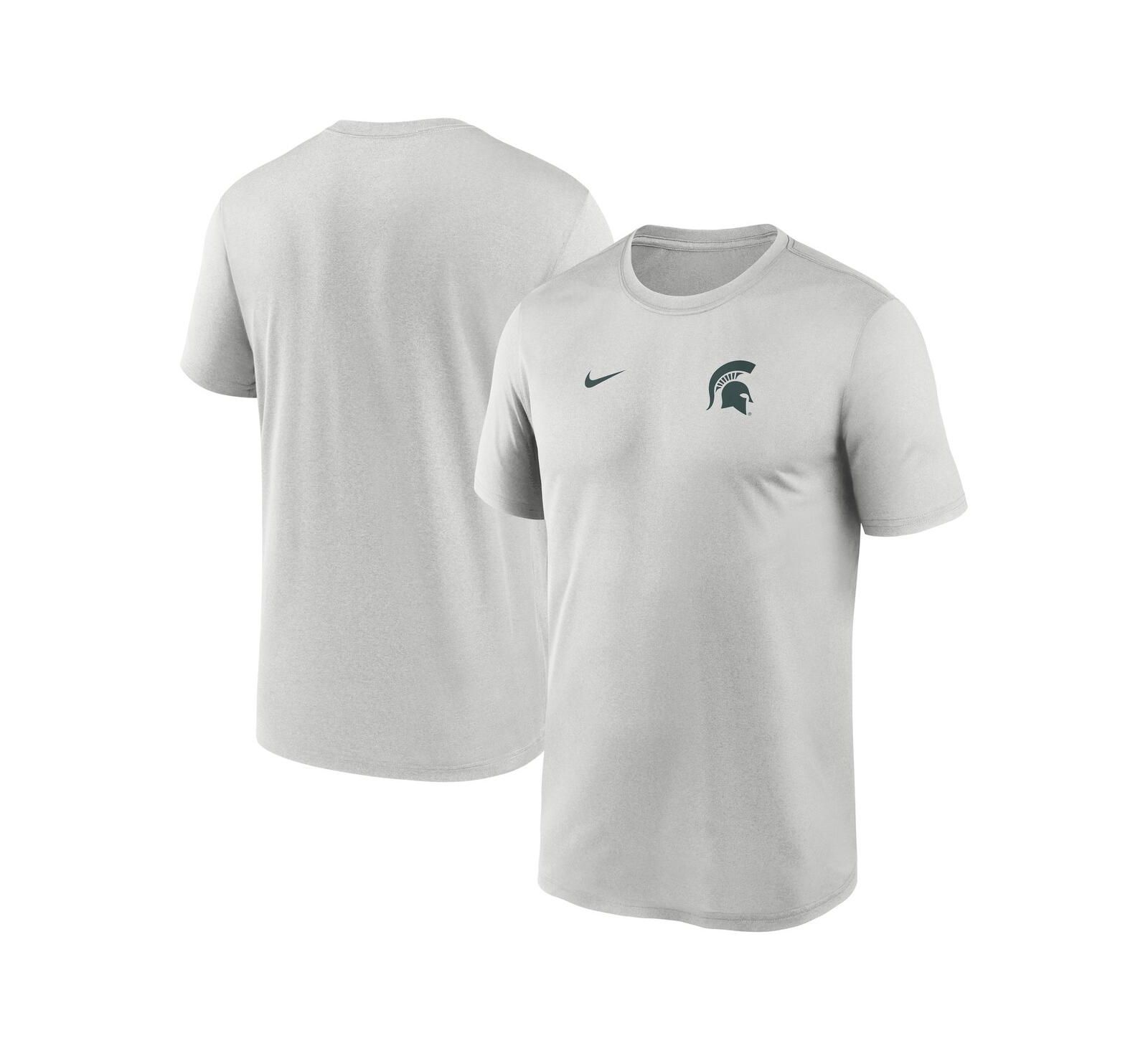 Nike Men's Gray Michigan State Spartans 2025 Sideline Small Logo Legend Performance T-Shirt
