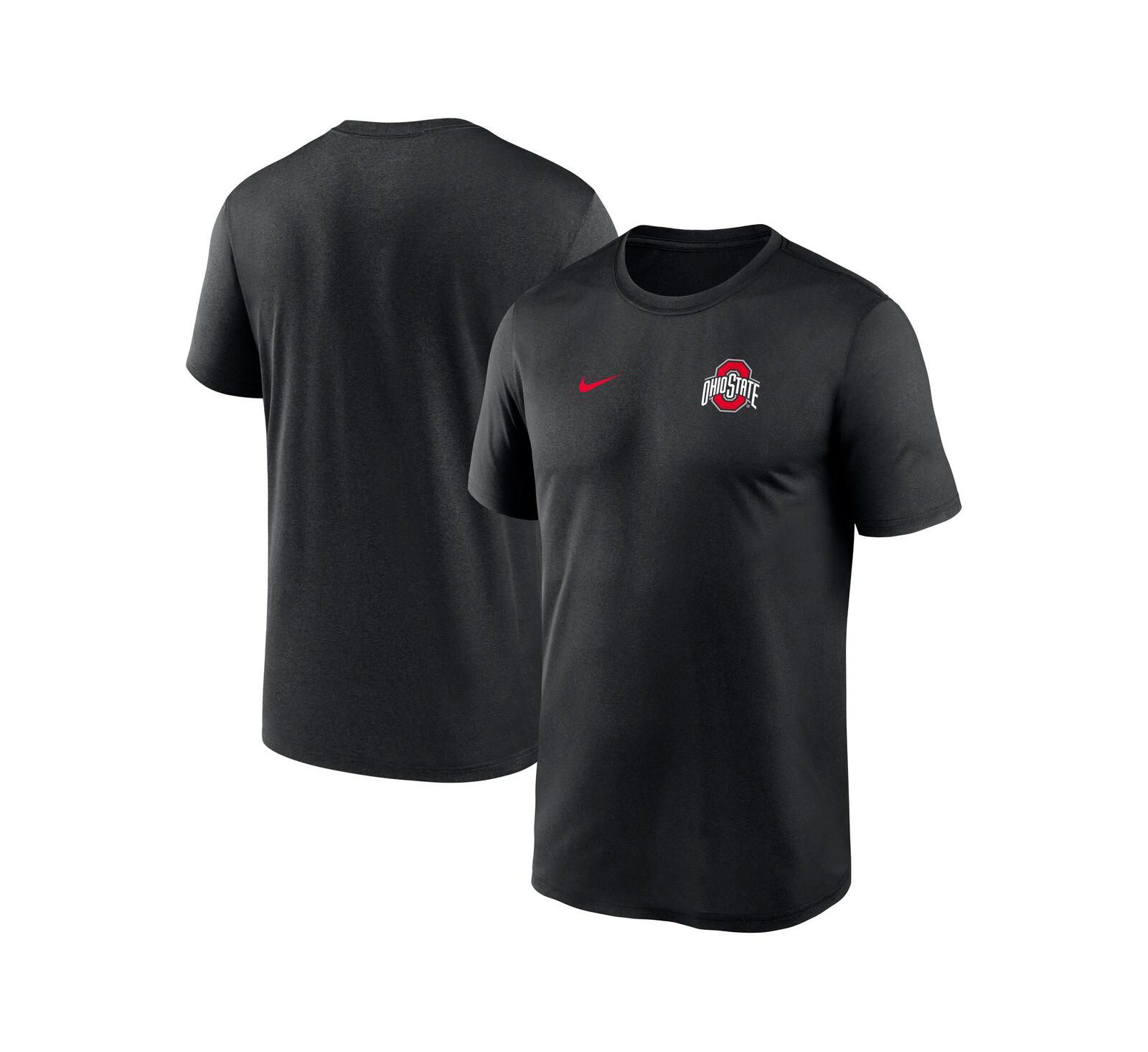 Nike Men's Black Ohio State Buckeyes 2025 Sideline Small Logo Legend Performance T-Shirt
