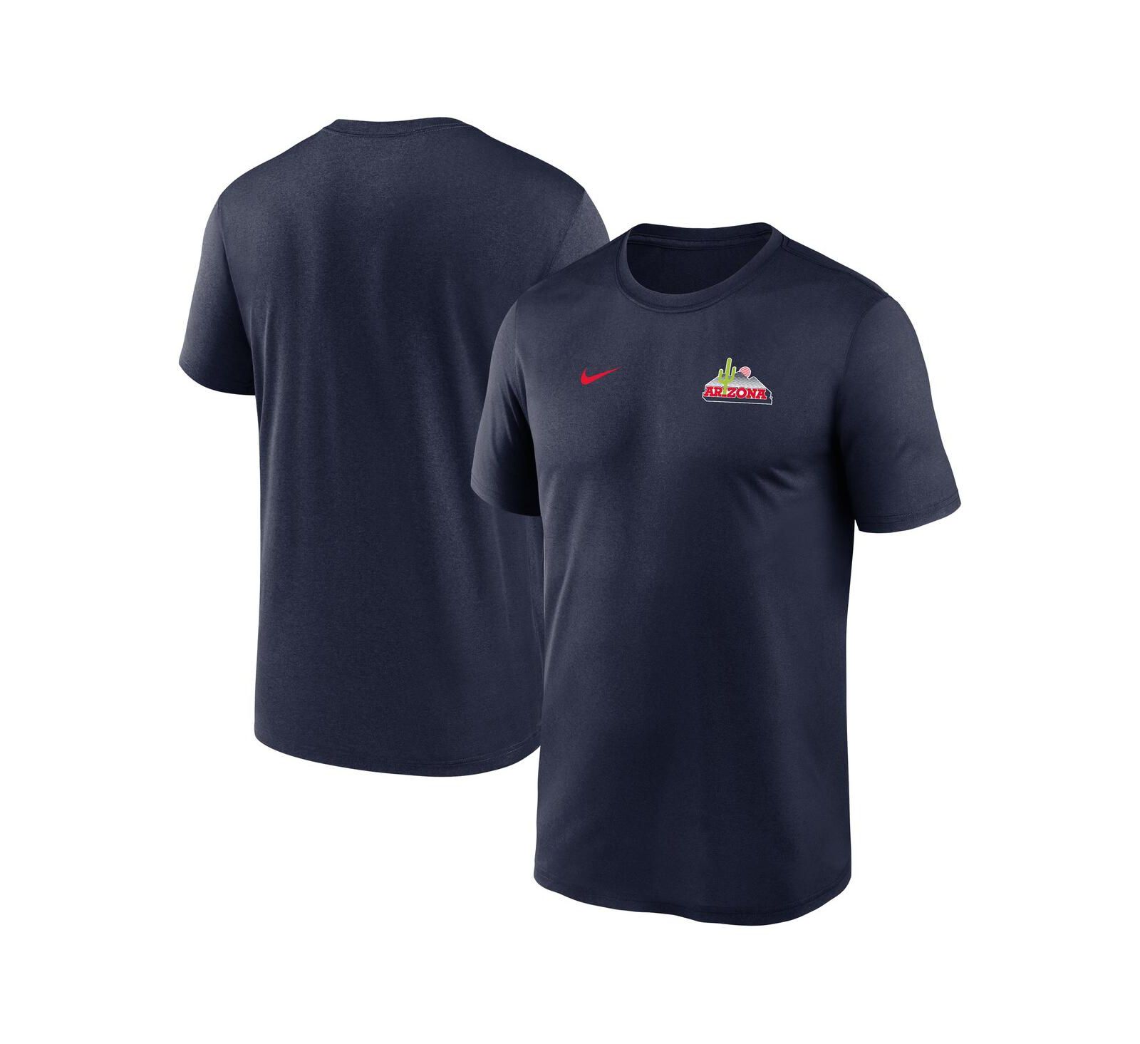 Nike Men's Navy Arizona Wildcats 2025 Sideline Small Logo Legend Performance T-Shirt