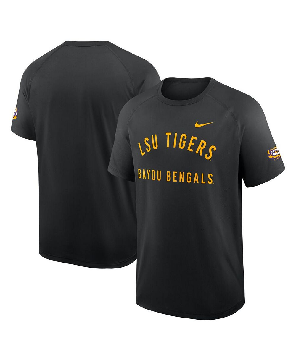 Nike Men's Black LSU Tigers Ready Raglan Premium Performance T-Shirt