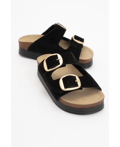 Женские сандалии Forever & Always Shoes Harbor Suede Leather Two-Strap