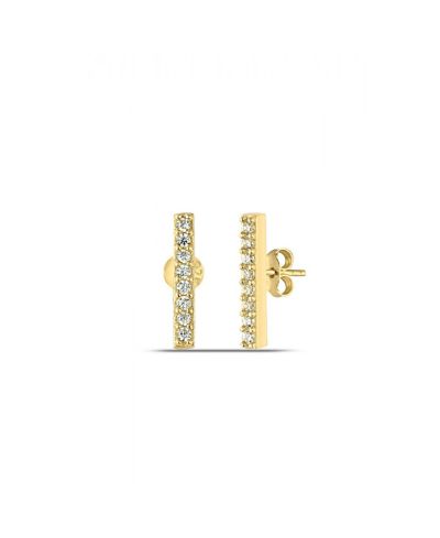Серьга-гвоздь Spero London Sterling Zirconia Bar