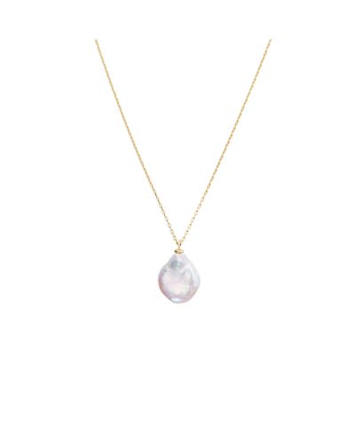 Колье-подвеска Spero London Baroque Flat Pearl Sterling