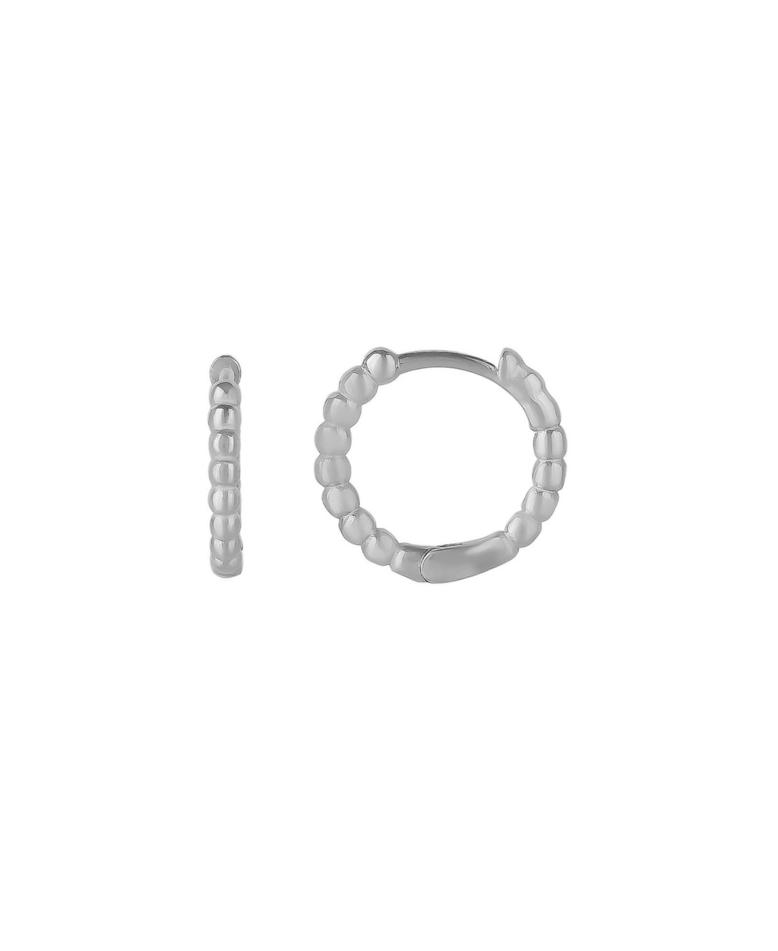 Spero London Bead Hoop Sterling Earring
