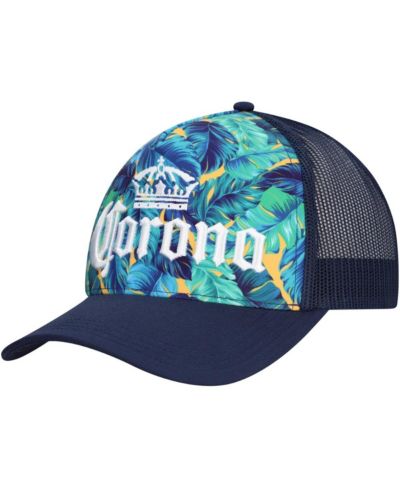 Мужская кепка Lids Navy Corona A-Frame Floral Trucker регулируемая