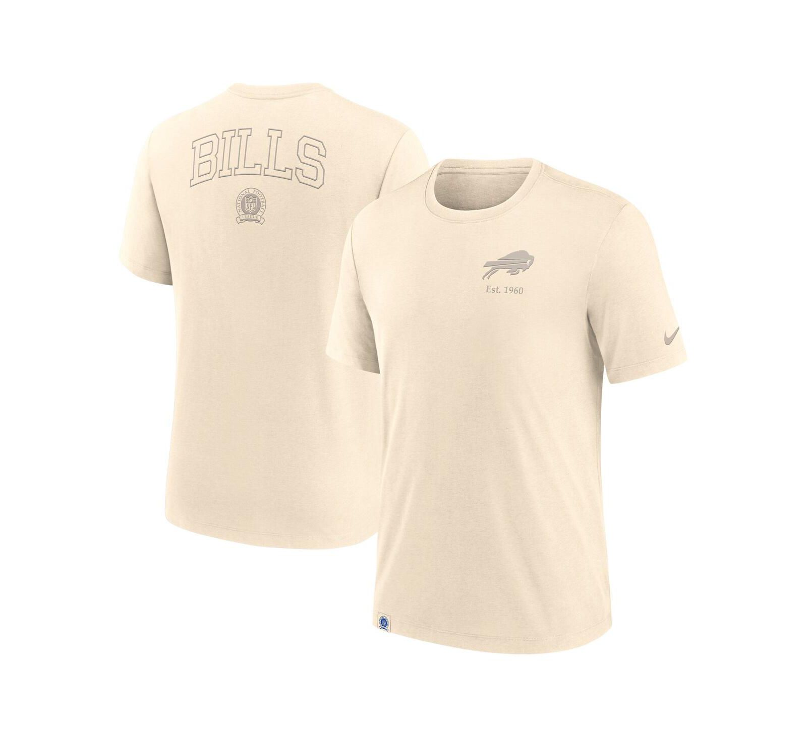 Nike Men's Cream Buffalo Bills Glory Tri-Blend T-Shirt