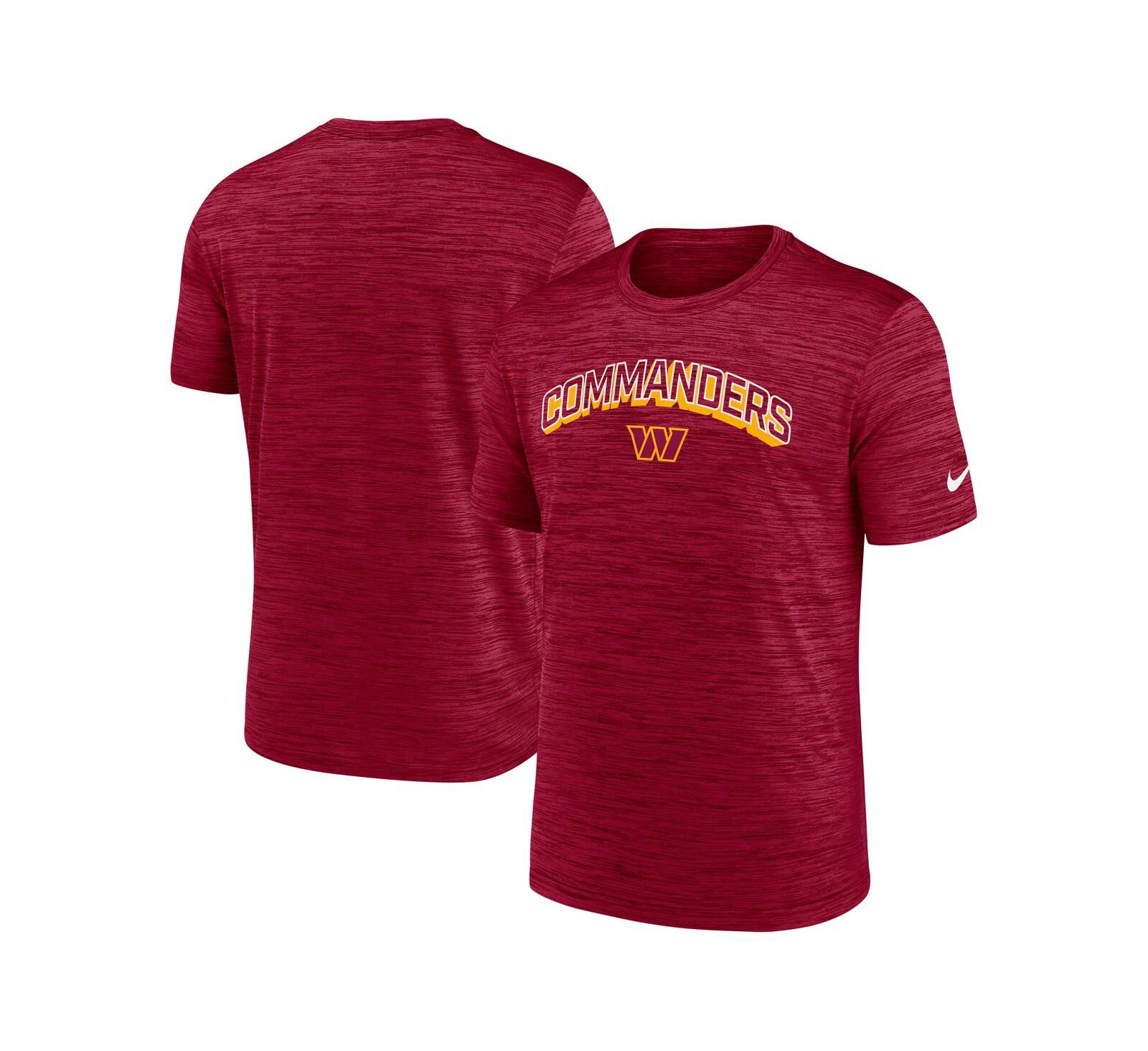 Мужская спортивная футболка Nike Burgundy Washington Commanders Velocity Performance