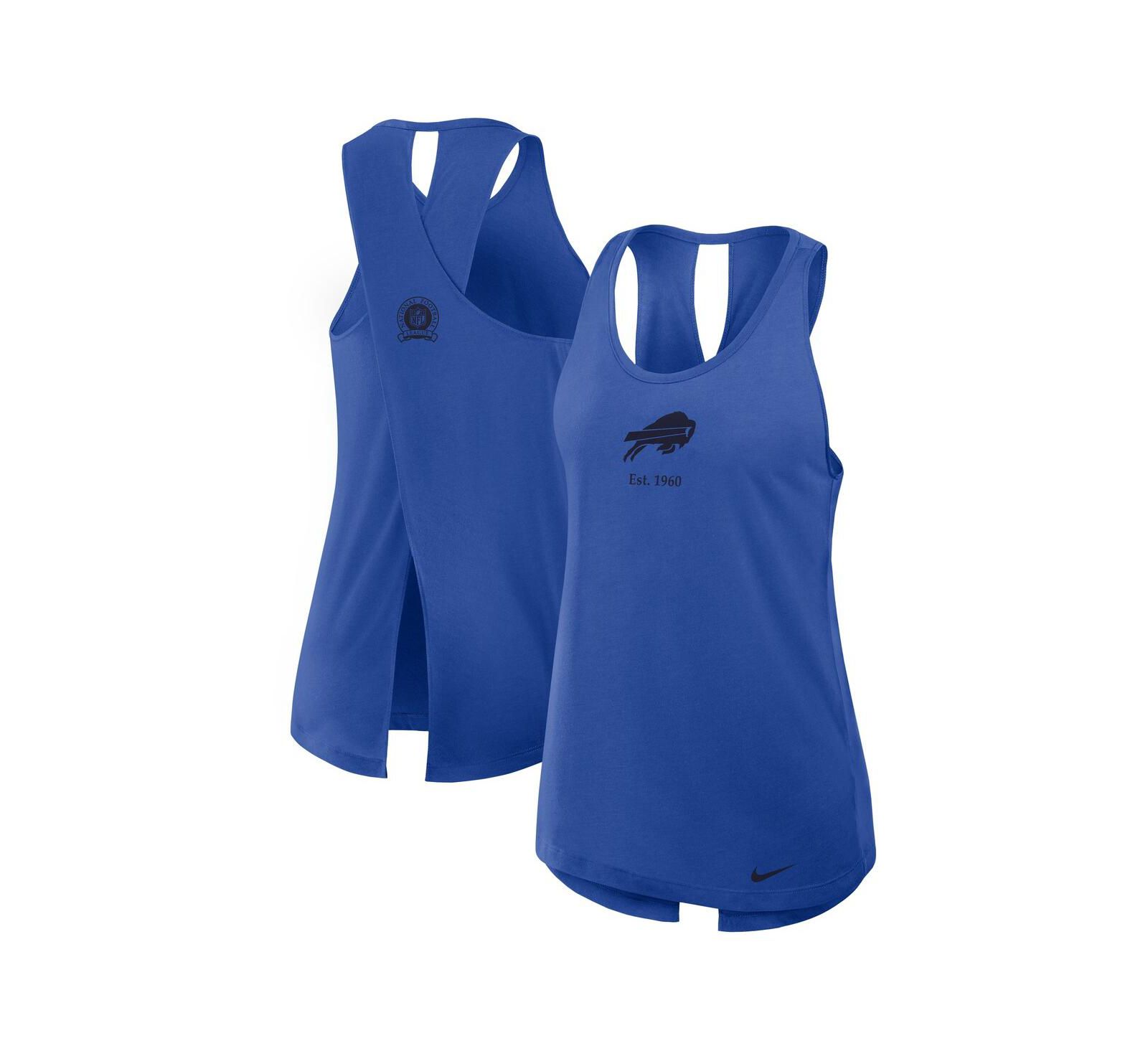 Nike Women's Royal Buffalo Bills Glory Crisscross Performance Tank Top