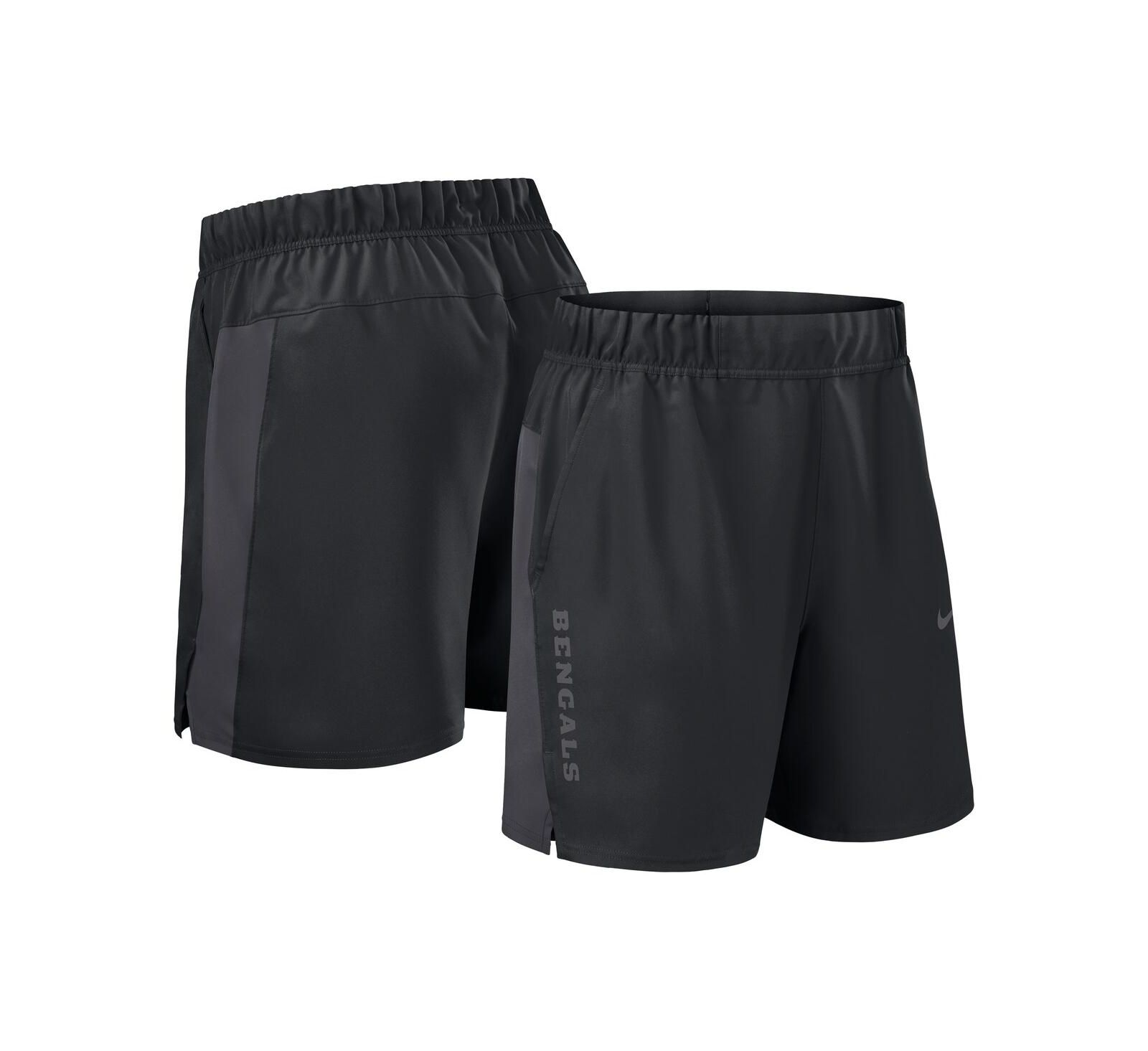 Nike Men's Black Cincinnati Bengals Woven Victory Performance Shorts