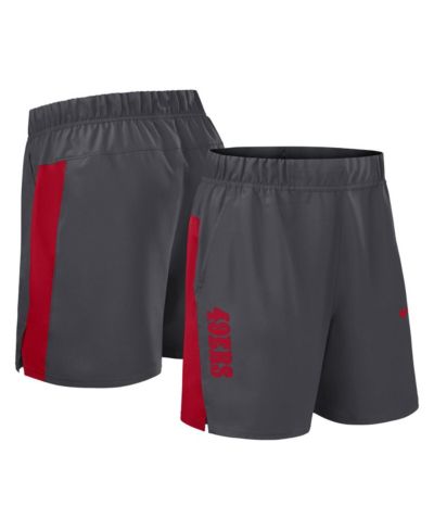 Nike Men's Gray San Francisco 49ers Woven Victory Performance Shorts