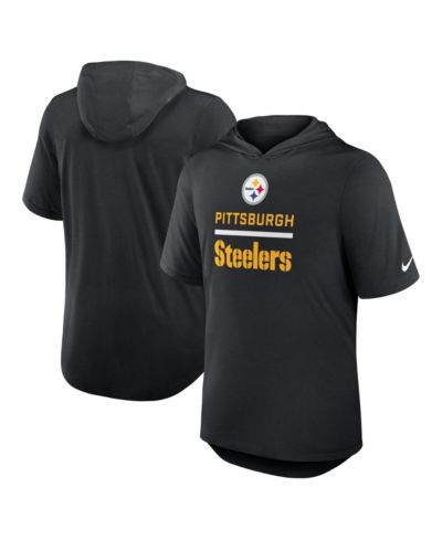 Nike Men's Black Pittsburgh Steelers Lockup Tri-Blend Hoodie T-Shirt