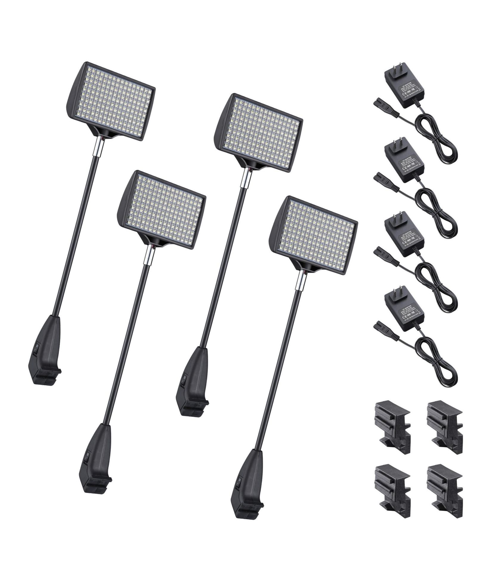 Светодиодный прожектор 12W LED для выставок 6500K Popup Booth Exhibit Back Drop Lighting, 4 Pack
