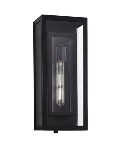 Настенный светильник Possini Euro Design Metal 16 1/2" Clear Glass