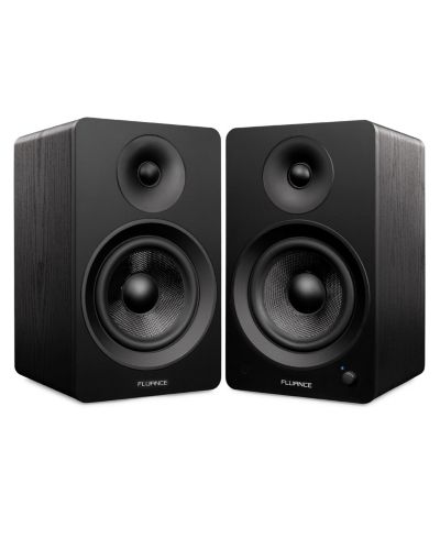 Активная стереосистема Fluance Ai61 2-Way 2.0 с 6.5-Inch драйверами, 120W усилитель для проигрывателя, ТВ, ПК, Bluetooth колонок