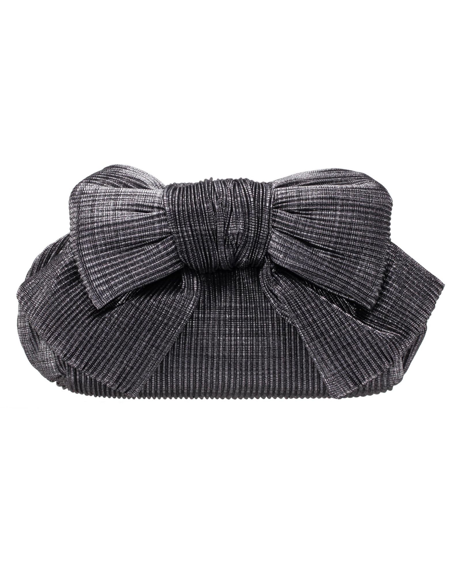 Nina Pleated Metallic Frame Magnetic Clutch