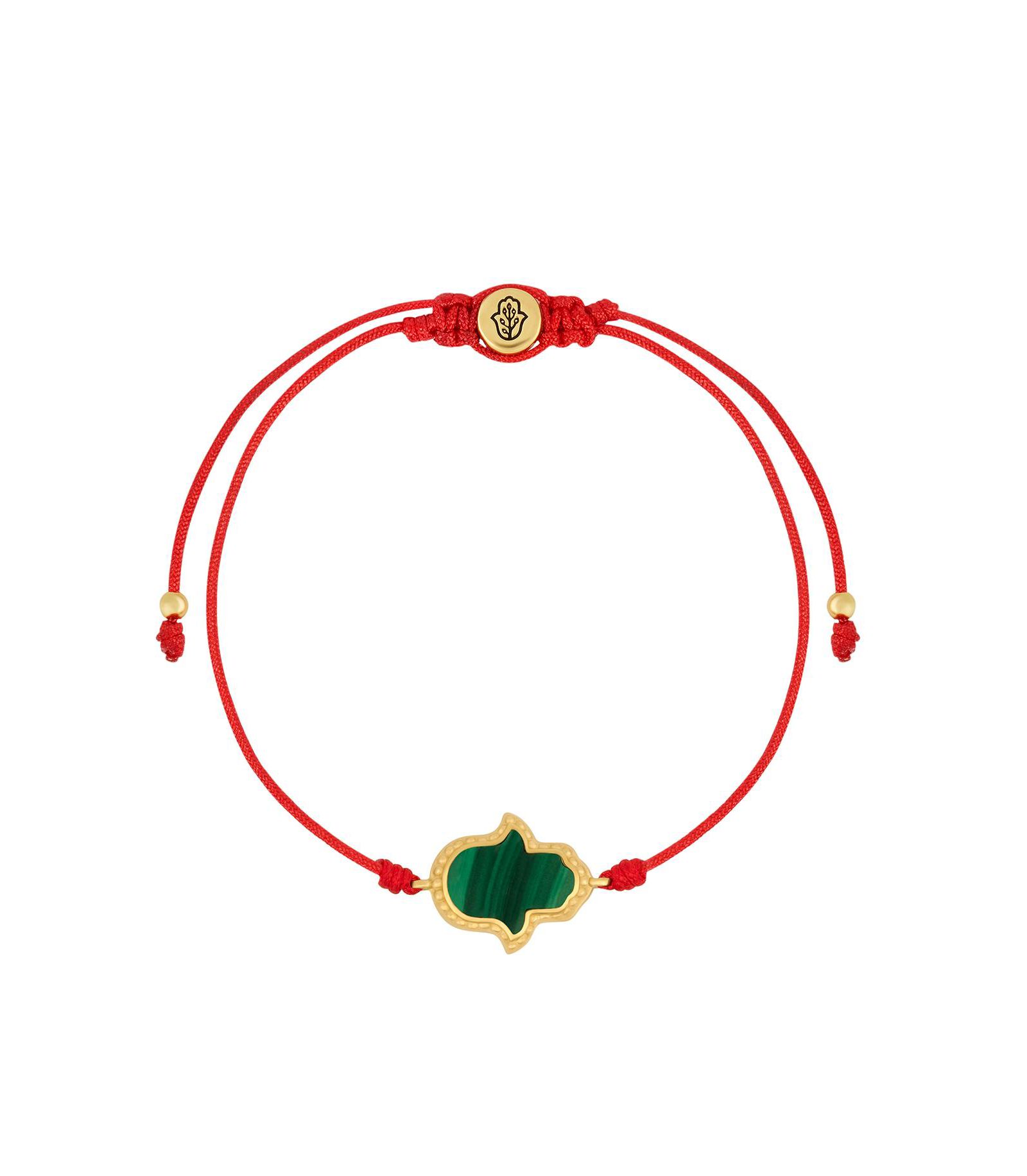 Браслет Blessed In Peace Hamsa из малахита